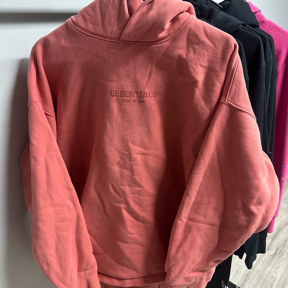 Fear of God Essentials Coral Hoodie